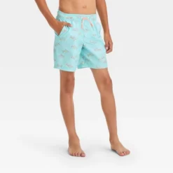 Boys' Sharks Printed Swim Shorts - Cat & Jack™ Blue -CAT and JACK Store GUEST 550d108c c5aa 4512 821c 5372739bea68