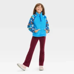 Girls' Faux Shearling Quarter Zip Sweatshirt - Cat & Jack™ -CAT and JACK Store GUEST 581caafc 6900 451e b98b 44bb418837a3