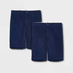 Girls' 2pk Uniform Chino Shorts - Cat & Jack™ Blue 7 Girls' 2pk Uniform Chino Shorts - Cat & Jack™ Blue -CAT and JACK Store GUEST 5a322122 a808 4080 955c 06286e826e72