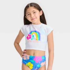 Girls' 3pc 'Happy Hibiscus' Cropped Rash Guard Swimwear Set - Cat & Jack™ 9 Girls' 3pc 'Happy Hibiscus' Cropped Rash Guard Swimwear Set - Cat & Jack™ -CAT and JACK Store GUEST 5c272e43 d3ea 4533 8c9e 71744677dd33