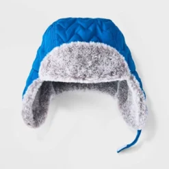 Toddler Boys' Quilted Trapper Hat - Cat & Jack™ Blue -CAT and JACK Store GUEST 5f10fbc5 1aff 4017 a605 6e04197cf770