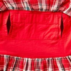 Toddler Girls' Adaptive Abdominal Access Long Sleeve Plaid Tiered Woven Dress - Cat & Jack™ Red -CAT and JACK Store GUEST 608064f2 48fa 477e af67 1c2ea628560e