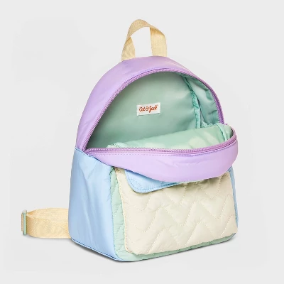 Toddler Girls' 10" Quilted Backpack - Cat & Jack™ 3 Toddler Girls' 10" Quilted Backpack - Cat & Jack™
