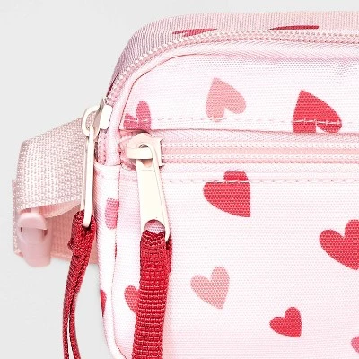Girls' Heart Fanny Pack - Cat & Jack™ Pink 5 Girls' Heart Fanny Pack - Cat & Jack™ Pink - Image 3