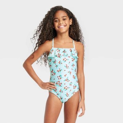 Girls' Sweet Strawberries One Piece Swimsuit - Cat & Jack™ 5 Girls' Sweet Strawberries One Piece Swimsuit - Cat & Jack™ - Image 3