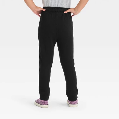 Toddler Girls' Solid Relaxed Fit Jogger Pants - Cat & Jack™ 3 Toddler Girls' Solid Relaxed Fit Jogger Pants - Cat & Jack™