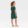 Girls' Short Sleeve Striped Dress - Cat & Jack™ Forest Green 1 Girls' Short Sleeve Striped Dress - Cat & Jack™ Forest Green -CAT and JACK Store GUEST 6e02f4bb 597f 4375 90da dba89ea09c7d