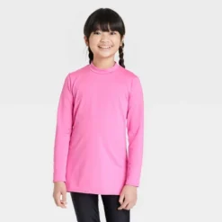 Girls' Solid Tunic Long Sleeve Rash Guard Swimsuit Top - Cat & Jack™️ Pink -CAT and JACK Store GUEST 6e4ed6bb 619b 44c2 ad52 0914070ab78b