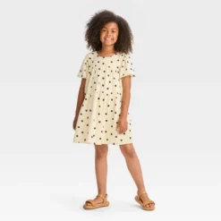 Girls' Short Sleeve Woven Dress - Cat & Jack™ Ivory Dot 7 Girls' Short Sleeve Woven Dress - Cat & Jack™ Ivory Dot -CAT and JACK Store GUEST 7043d818 7b71 4d47 8540 3233c4e2b468