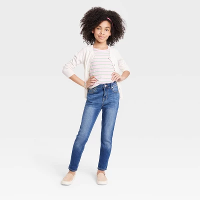 Girls' High-Rise Ultimate Stretch Skinny Jeans - Cat & Jack™ 4 Girls' High-Rise Ultimate Stretch Skinny Jeans - Cat & Jack™ - Image 2
