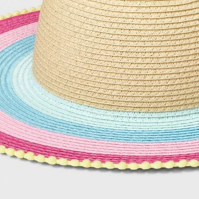 Girls' Striped Floppy Hat - Cat & Jack™ 4 Girls' Striped Floppy Hat - Cat & Jack™ - Image 2