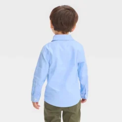 Toddler Boys' Long Sleeve Oxford 'Button-Down' Shirt - Cat & Jack⢠Blue