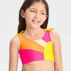 Girls' Colorblock Sun Ray Bikini Set - Cat & Jack™