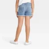 Girls' Embroidered Mid-Rise Jean Shorts - Cat & Jack™ Medium Wash -CAT and JACK Store GUEST 7847dd94 a4ba 469c a0e3 cdeb6a38e2cf