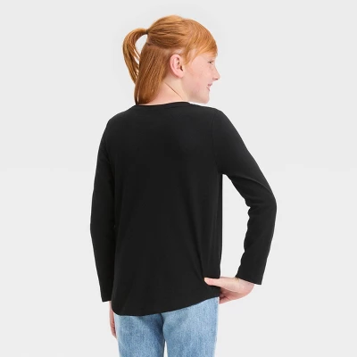 Girls' Long Sleeve Flip Sequin T-Shirt - Cat & Jack™ 4 Girls' Long Sleeve Flip Sequin T-Shirt - Cat & Jack™ - Image 2