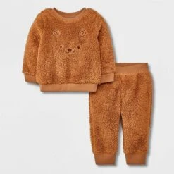 Baby Embroidered Faux Shearling Top & Bottom Set - Cat & Jack™ Brown 7 Baby Embroidered Faux Shearling Top & Bottom Set - Cat & Jack™ Brown -CAT and JACK Store GUEST 7a2e2096 df7a 4e98 b406 e4d9f8098655