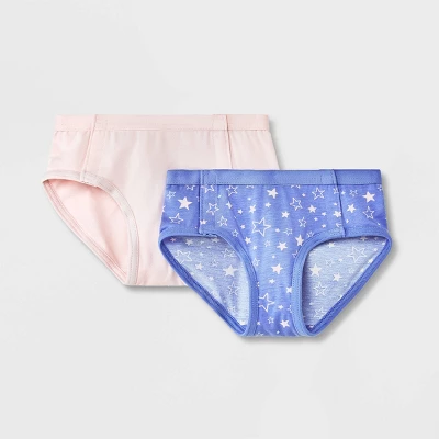 Girls' Adaptive 2pk Star Briefs - Cat & Jack™ Pink 5 Girls' Adaptive 2pk Star Briefs - Cat & Jack™ Pink - Image 3