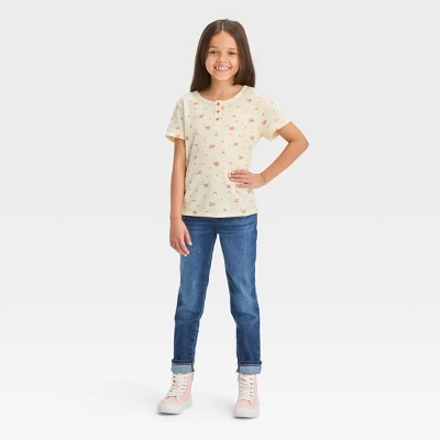 Girls' Mid-Rise Ultimate Stretch Skinny Jeans - Cat & Jack™ 4 Girls' Mid-Rise Ultimate Stretch Skinny Jeans - Cat & Jack™ - Image 2