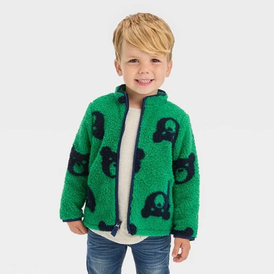 Toddler Boys' Faux Shearling 'Zip-Up' Jacket - Cat & Jack™ 6 Toddler Boys' Faux Shearling 'Zip-Up' Jacket - Cat & Jack™ - Image 4