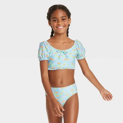 Girls' 2pc Garden Girl Bikini Set - Cat & Jack™ 5 Girls' 2pc Garden Girl Bikini Set - Cat & Jack™ - Image 3