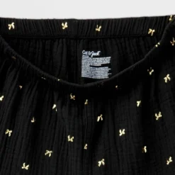 Girls' 2pc Adaptive Long Sleeve Dressy Top And Bottom Set - Cat & Jack™ Black -CAT and JACK Store GUEST 7f7d8a80 5a75 4b20 9a90 915af8f37951