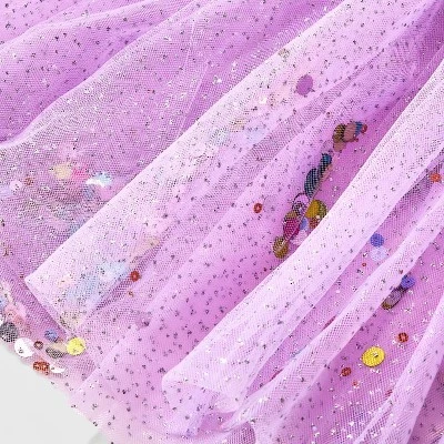 Toddler Girls' 2pc Happy Birthday Headband And Tutu Set - Cat & Jack™ Purple 4 Toddler Girls' 2pc Happy Birthday Headband And Tutu Set - Cat & Jack™ Purple - Image 2