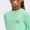 Girls' Rainbow Printed Rash Guard Swim Top - Cat & Jack™ Green 2 Girls' Rainbow Printed Rash Guard Swim Top - Cat & Jack™ Green -CAT and JACK Store GUEST 80e707e0 949f 40c5 984d 26d7163ff7cf