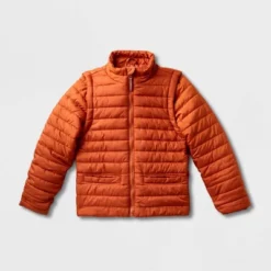 Kids' Adaptive Puffer Jacket - Cat & Jack™ Orange 9 Kids' Adaptive Puffer Jacket - Cat & Jack™ Orange -CAT and JACK Store GUEST 82b31060 6041 4e70 8555 9c1e412e883e
