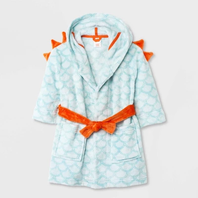 Toddler Boys' Dragon Robe - Cat & Jack™ Blue 6 Toddler Boys' Dragon Robe - Cat & Jack™ Blue - Image 4