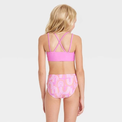 Girls' 3pc Over The Rainbow Swimwear Set - Cat & Jack™ 4 Girls' 3pc Over The Rainbow Swimwear Set - Cat & Jack™ - Image 2