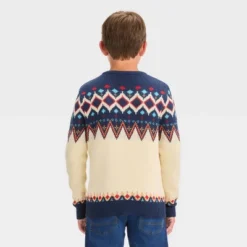 Boys' Holiday Fair Isle Pullover Sweater - Cat & Jack⢠Cream
