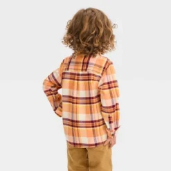 Toddler Boys' Long Sleeve Flannel Shirt - Cat & Jackā¢