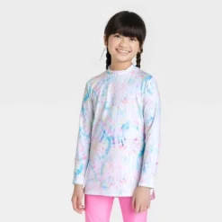 Girls' Tunic Tie-Dye Long Sleeve Rash Guard Swimsuit Top - Cat & Jack™️ White 7 Girls' Tunic Tie-Dye Long Sleeve Rash Guard Swimsuit Top - Cat & Jack™️ White -CAT and JACK Store GUEST 84617862 27aa 4f2e a33c 47bb1eaeb51a