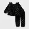 Toddler Girls' 2pc Adaptive Long Sleeve Dressy Top And Bottom Set - Cat & Jack™ Black 2 Toddler Girls' 2pc Adaptive Long Sleeve Dressy Top And Bottom Set - Cat & Jack™ Black -CAT and JACK Store GUEST 87f46c0a 6c25 4b57 82d9 d4f2bab561b2
