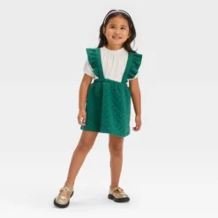 Toddler Girls' Short Sleeve Skirtall Set - Cat & Jack™ Green -CAT and JACK Store GUEST 87fd4a07 68c5 4f98 8700 65db4a903ac5