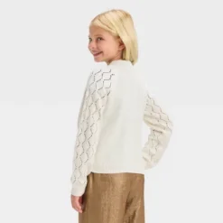 Girls' Long Sleeve Button-Down Cardigan - Cat & Jack™