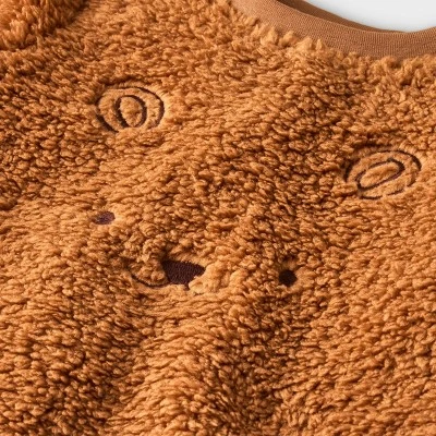 Baby Embroidered Faux Shearling Top & Bottom Set - Cat & Jack™ Brown 4 Baby Embroidered Faux Shearling Top & Bottom Set - Cat & Jack™ Brown - Image 2