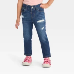 Toddler Skinny Dark Rip Repair Jeggings - Cat & Jack™ Dark Blue -CAT and JACK Store GUEST 89a4cb56 6ce9 4d8c 9b24 2a0524c51689