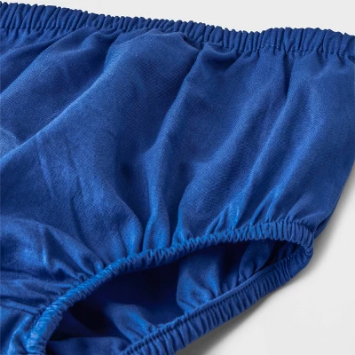 Baby Girls' Denim Prairie Dress - Cat & Jack™ Medium Wash 5 Baby Girls' Denim Prairie Dress - Cat & Jack™ Medium Wash - Image 3