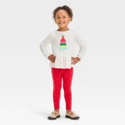 Toddler Girls' Christmas Tree Long Sleeve Top & Leggings Set - Cat & Jack™ Off-White 7 Toddler Girls' Christmas Tree Long Sleeve Top & Leggings Set - Cat & Jack™ Off-White -CAT and JACK Store GUEST 8eedfff2 ac3d 4b80 852b db12862a9646