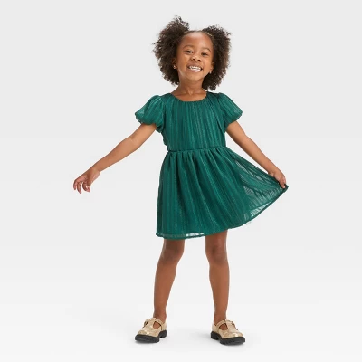 Toddler Girls' Casual Dress - Cat & Jack™ Green 4 Toddler Girls' Casual Dress - Cat & Jack™ Green - Image 2