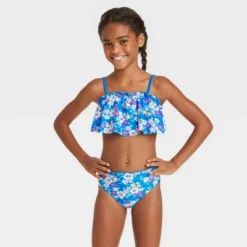 Girls' Floral Ruffle Edge Bandeau Bikini Set - Cat & Jack™ Blue 7 Girls' Floral Ruffle Edge Bandeau Bikini Set - Cat & Jack™ Blue -CAT and JACK Store GUEST 9258bffa e31b 4571 82c7 04ee3d0e6d5c
