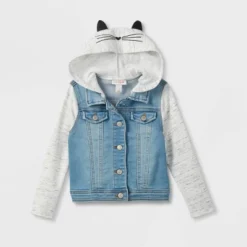 Toddler Girls' Cat Hood Denim Jacket - Cat & Jack™ Medium Wash 7 Toddler Girls' Cat Hood Denim Jacket - Cat & Jack™ Medium Wash -CAT and JACK Store GUEST 92f0c8a8 c07f 422a 81ff a63a1e4190cd
