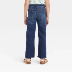 Girls' Mid-Rise Wide Leg Crop Jeans - Cat & Jackā¢