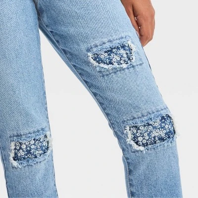 Girls' High-Rise Destructed Super Stretch Skinny Jeans - Cat & Jack™ Light Wash 6 Girls' High-Rise Destructed Super Stretch Skinny Jeans - Cat & Jack™ Light Wash - Image 4