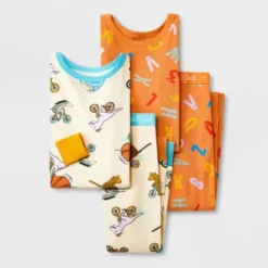 Toddler Girls' 4pc Alphabet & Circus Pajama Set - Cat & Jack™ Orange -CAT and JACK Store GUEST 9dddceb8 3979 459e b6c1 cee3e99435dd