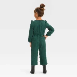 Toddler Girls' Ruffle Jumpsuit - Cat & Jack™ Green
