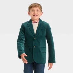 Boys' Long Sleeve Velvet Blazer - Cat & Jack™ Green -CAT and JACK Store GUEST a000aea4 b171 45fb 8db8 1329dd0abe60
