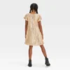 Girls' Short Sleeve Sequin A-Line Dress - Cat & Jack™ Gold 1 Girls' Short Sleeve Sequin A-Line Dress - Cat & Jack™ Gold -CAT and JACK Store GUEST a29911c4 3d87 4a7f 8662 13c5f1001ab5