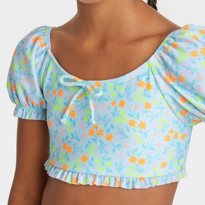 Girls' 2pc Garden Girl Bikini Set - Cat & Jack™ 3 Girls' 2pc Garden Girl Bikini Set - Cat & Jack™